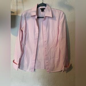 Moda International Light  Pink Button Down Long sleeve